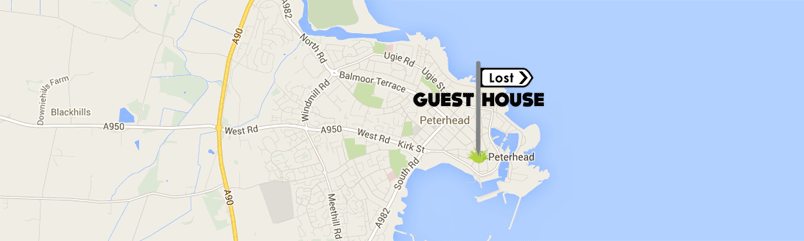 Peterhead Lost Guest House location