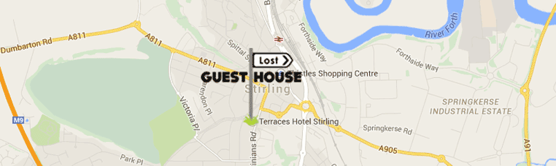 Stirling Lost Guest House location